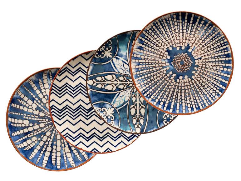 MÄSER Platzteller-Set »Iberico Blue«, 4-teilig, 4 Designs Top Angebot