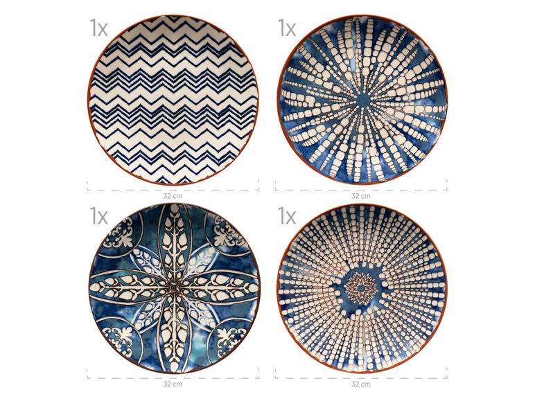 MÄSER Platzteller-Set »Iberico Blue«, 4-teilig, 4 Designs Top Angebot