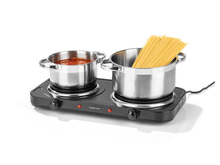 GOURMETmaxx Doppelkochplatte 2500 W schwarz Neueste Mode