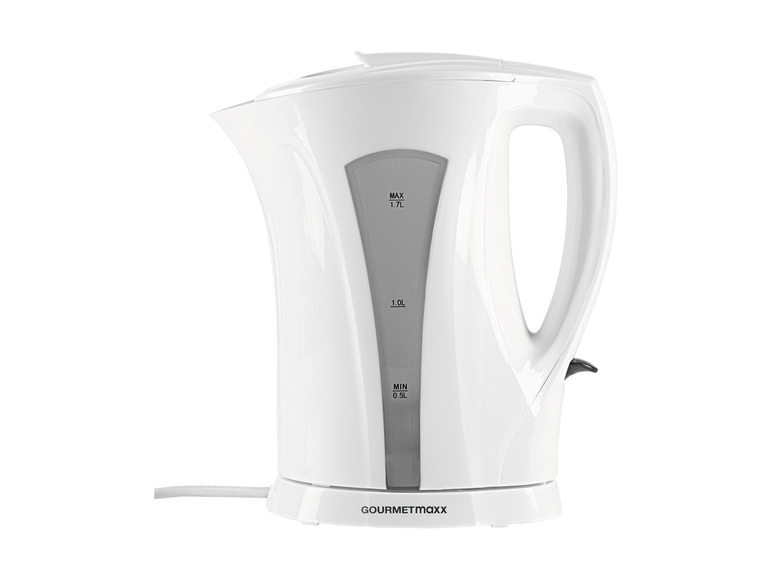 GOURMETmaxx Wasserkocher 1,7 l 2200W weiß/grau Zeitlich begrenztes Angebot