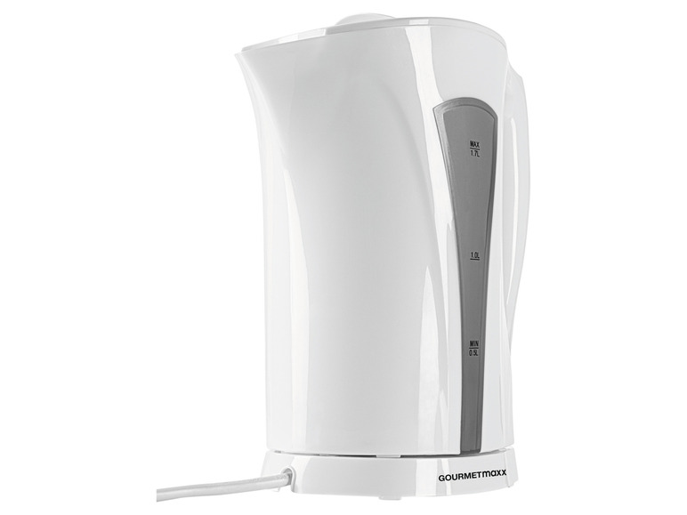 GOURMETmaxx Wasserkocher 1,7 l 2200W weiß/grau Zeitlich begrenztes Angebot