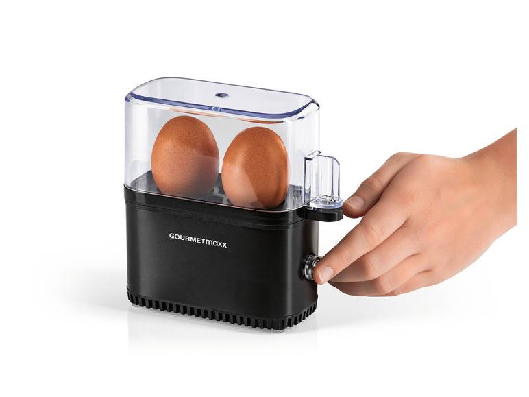 GOURMETmaxx Eierkocher Kompakt 2.0 250 W schwarz matt Sonderangebot der Fabrik