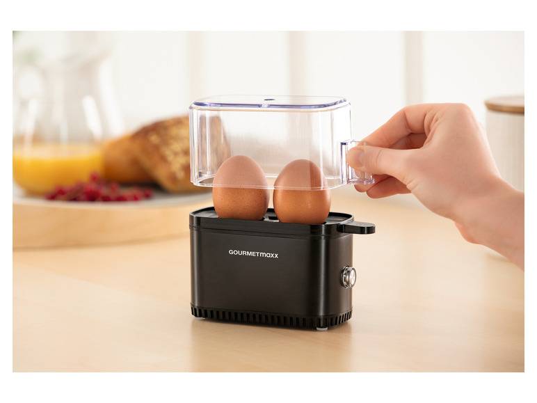 GOURMETmaxx Eierkocher Kompakt 2.0 250 W schwarz matt Sonderangebot der Fabrik
