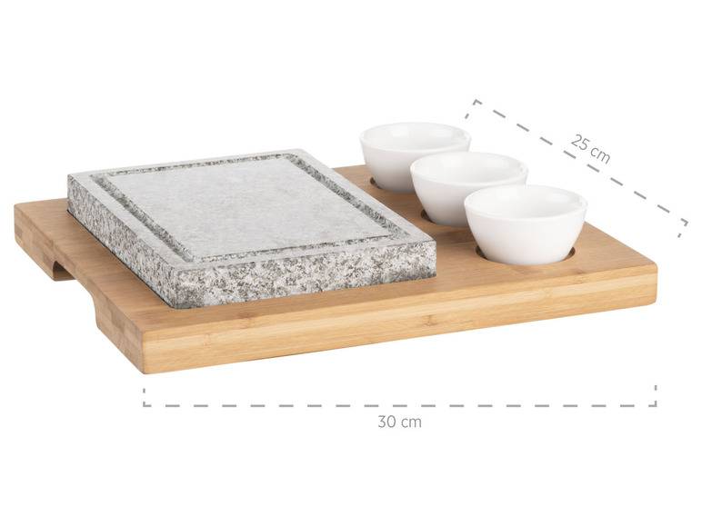 MÄSER Heißer Stein Set, mit Bambus-Servierplatte Begrenztes Angebot