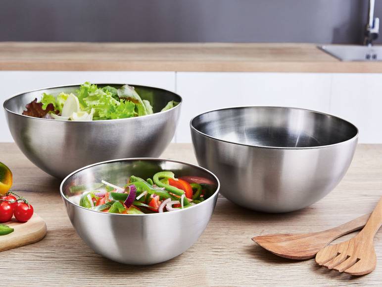 ERNESTO® Schüsselset, 3-teilig, platzsparend ineinander stapelbar Neueste Mode
