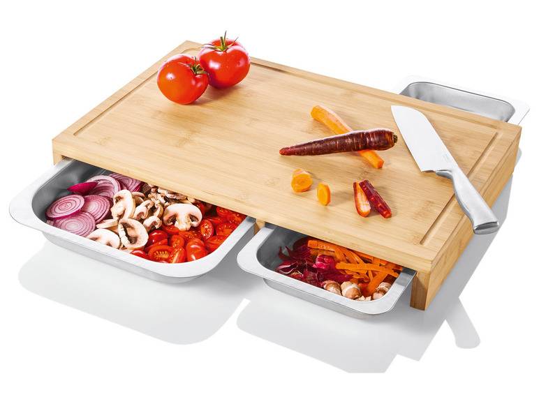 ERNESTO® Schneidebrett mit Auffangschalen Wochenangebot