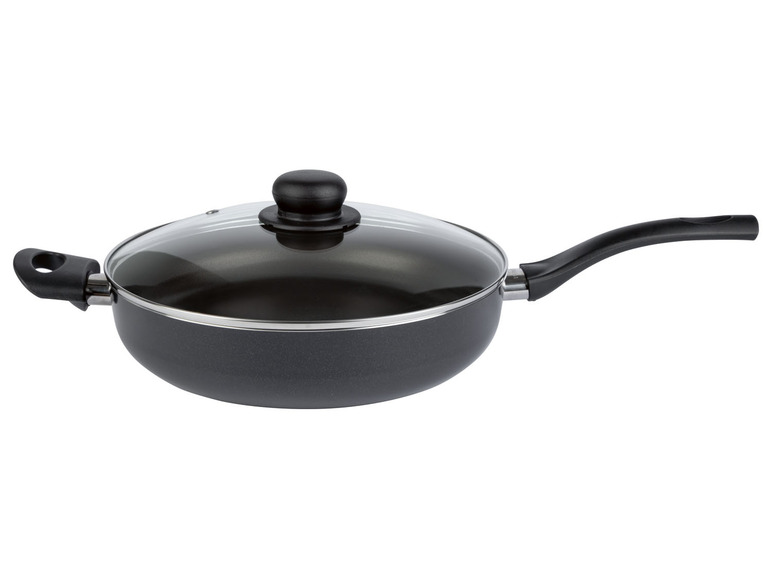 ERNESTO® Sauteuse »Alu Noir« 28 cm mit Gegengriff und Glasdeckel Bis zu 65% Rabatt