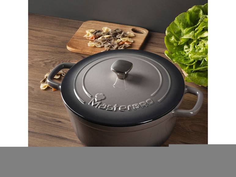 Masterpro Kasserolle, Gusseisen, mit Deckel, Ø 27 cm Black Friday Preise