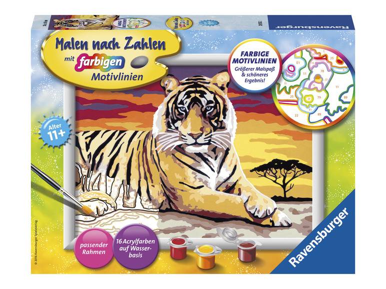 Ravensburger Malen nach Zahlen »Majestätischer Tiger«