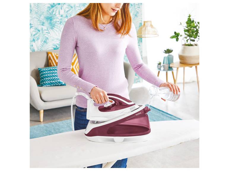 Tefal Dampfbügelstation »Express Easy SV6110« + Aquapur Elektro-Dampfbügeltisch Online Shopping
