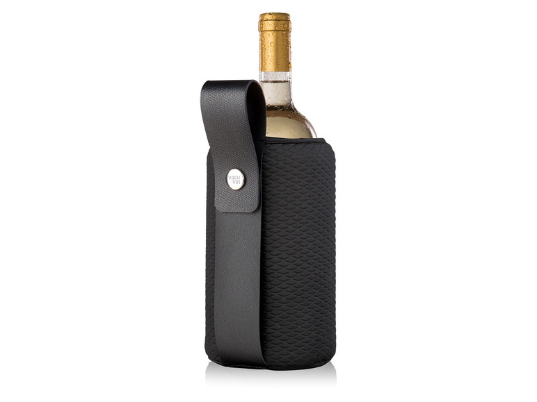 vacu vin Wein Set klassisch 4teilig + Weinkühler »Artico«, flexibel, schwarz Weihnachtsangebot