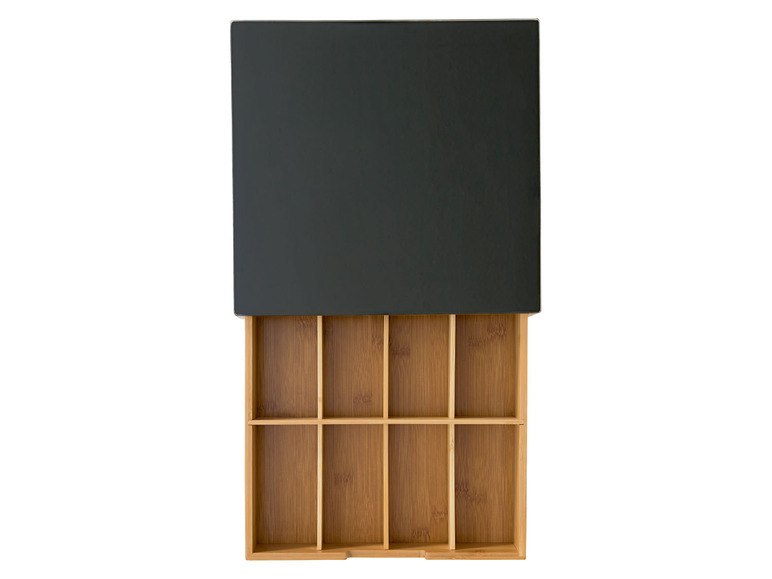ERNESTO® Bambus Schubladen-Box, mit Glas-Oberseite Clearance-Verkauf