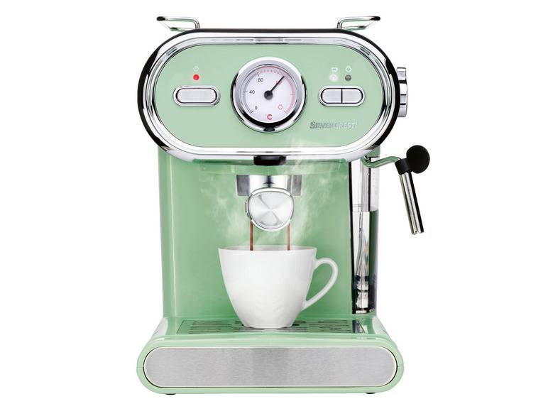 SILVERCREST® KITCHEN TOOLS Espressomaschine »SEM 1100 E1«, mint, 1100 W Begrenztes Angebot