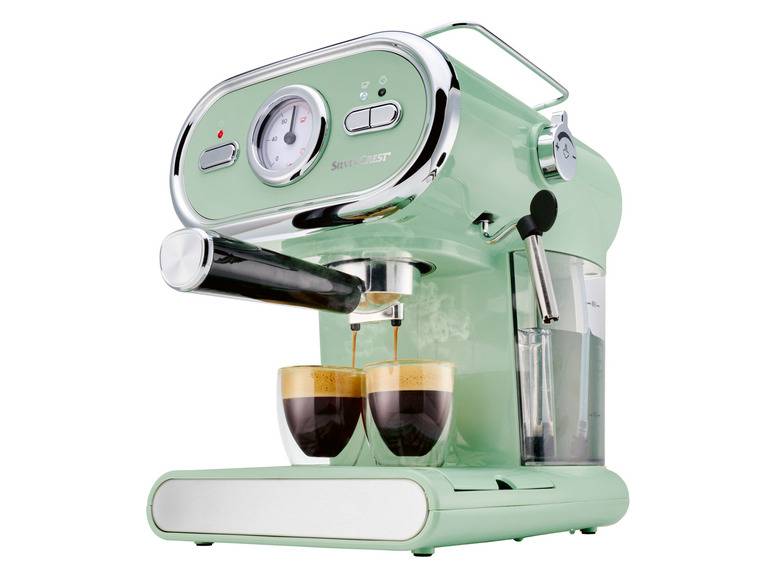 SILVERCREST® KITCHEN TOOLS Espressomaschine »SEM 1100 E1«, mint, 1100 W Begrenztes Angebot