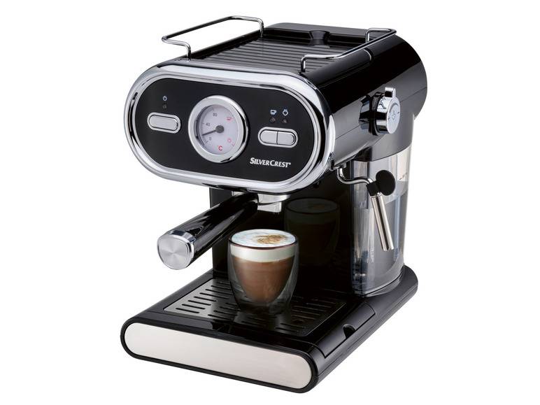 SILVERCREST® KITCHEN TOOLS Espressomaschine »SEM 1100 E1«, schwarz, 1100 W Preisnachlass