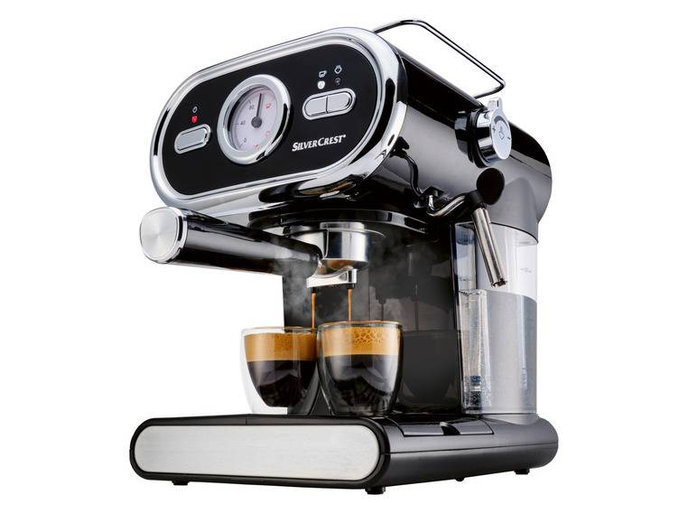 SILVERCREST® KITCHEN TOOLS Espressomaschine »SEM 1100 E1«, schwarz, 1100 W Preisnachlass