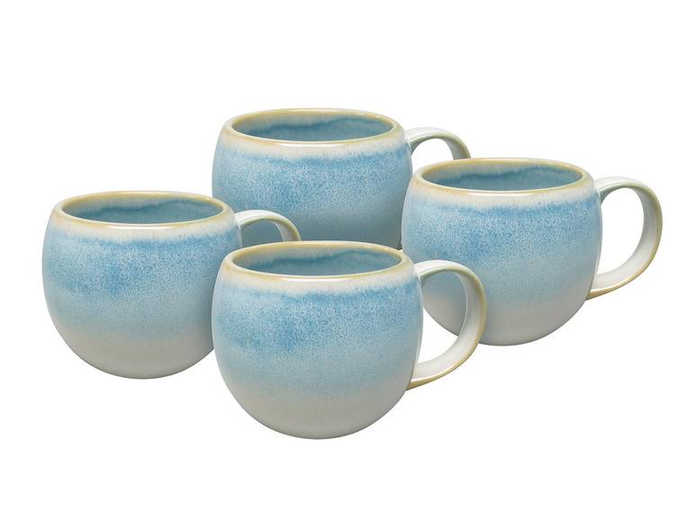 vanWell Kaffeebecher 4erSet bauchig ca. 50cl Steingut Kauf eins, bekomm eins gratis