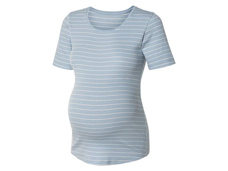 esmara® Damen Umstands-T-Shirts, 2 Stück, in modischer Ripp-Qualität Bis zu 50% Rabatt
