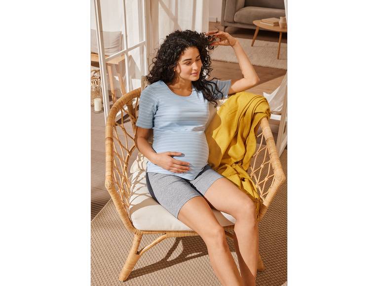 esmara® Damen Umstands-T-Shirts, 2 Stück, in modischer Ripp-Qualität Bis zu 50% Rabatt