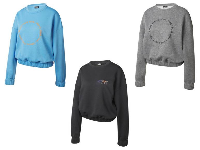 CRIVIT Damen Sweatpullover, modisch kurz geschnitten Bis zu 60% Rabatt