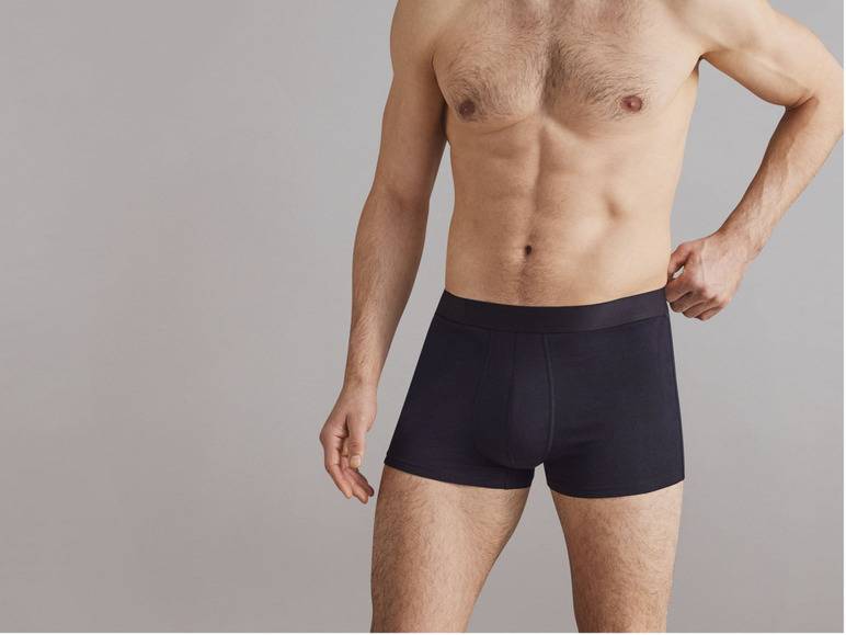 LIVERGY® Herren Boxer, 3 Stück, mit hohem Baumwollanteil Sonderangebot der Fabrik