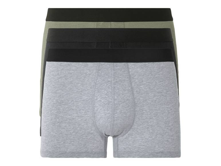 LIVERGY® Herren Boxer, 3 Stück, mit hohem Baumwollanteil Sonderangebot der Fabrik