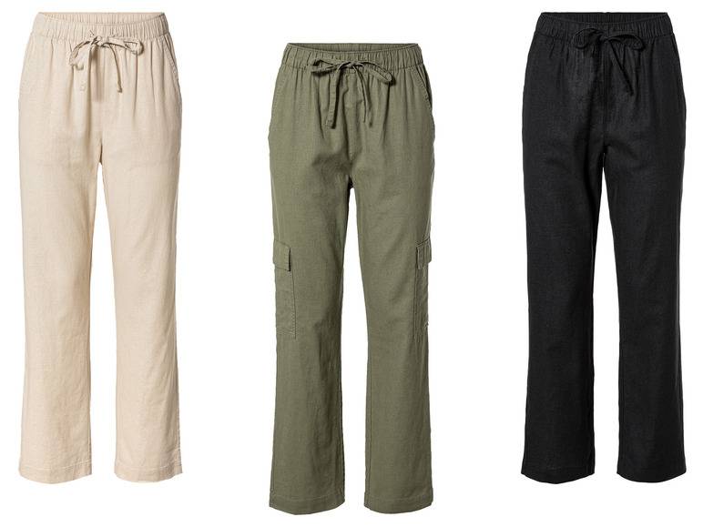 esmara® Damen Leinenhose, hohe Leibhöhe Discount Store für neue Produkte