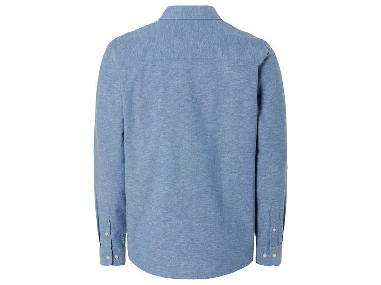 LIVERGY® Herren Leinenhemd mit Kentkragen Fabrikladen
