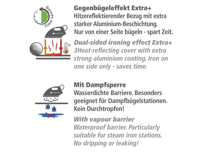 Wenko Bügeldecke »Air Comfort«, dampfbügelgeeignet Räumungsverkauf