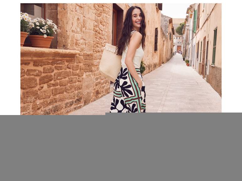 esmara® Damen Wide-Leg-Hose mit elastischem Gummizugbund Bis zu 60% Rabatt