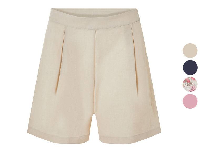 esmara® Damen Shorts in Leinenoptik