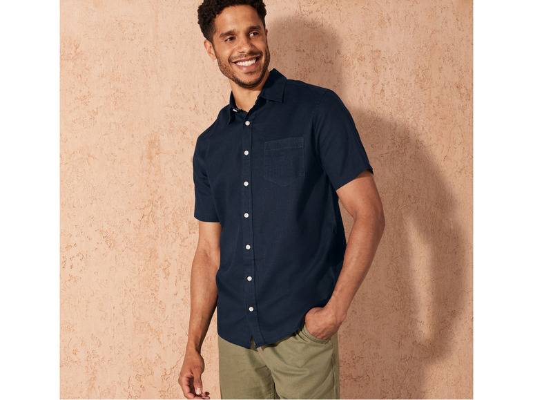 LIVERGY® Herren Leinenhemd, Regular Fit Outlet