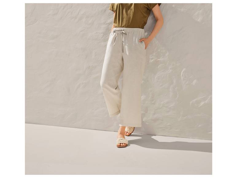 esmara® Damen Leinenhose mit normaler Leibhöhe Hotsell
