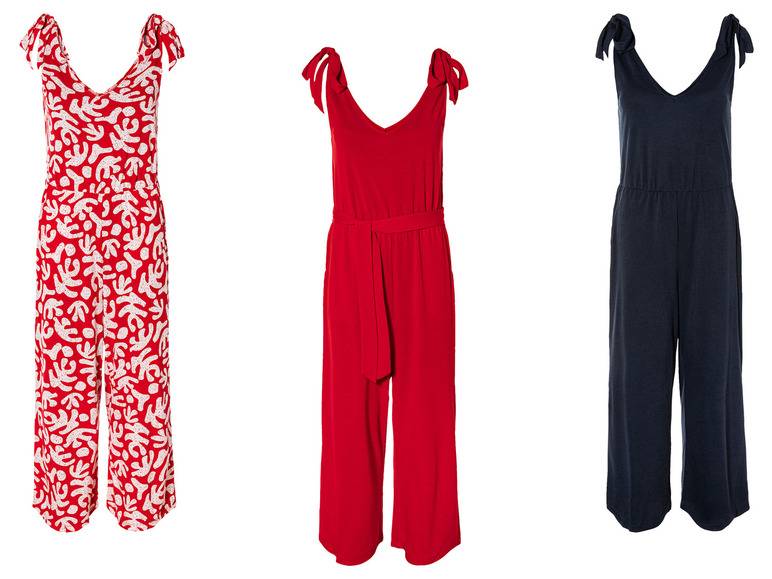 esmara® Damen Jumpsuit mit V-Ausschnitt