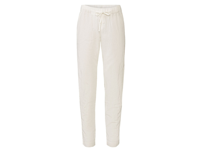 esmara® Damen Leinenhose mit Gummizugbund und Bindeband Limitierter Zeitrabatt