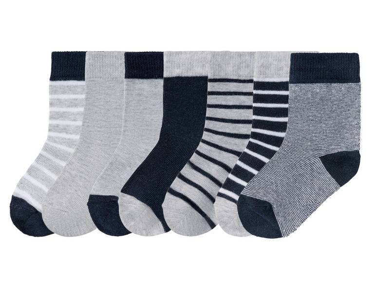 lupilu® Kleinkinder Socken, 7 Paar, mit Bio-Baumwolle Versandkostenfrei