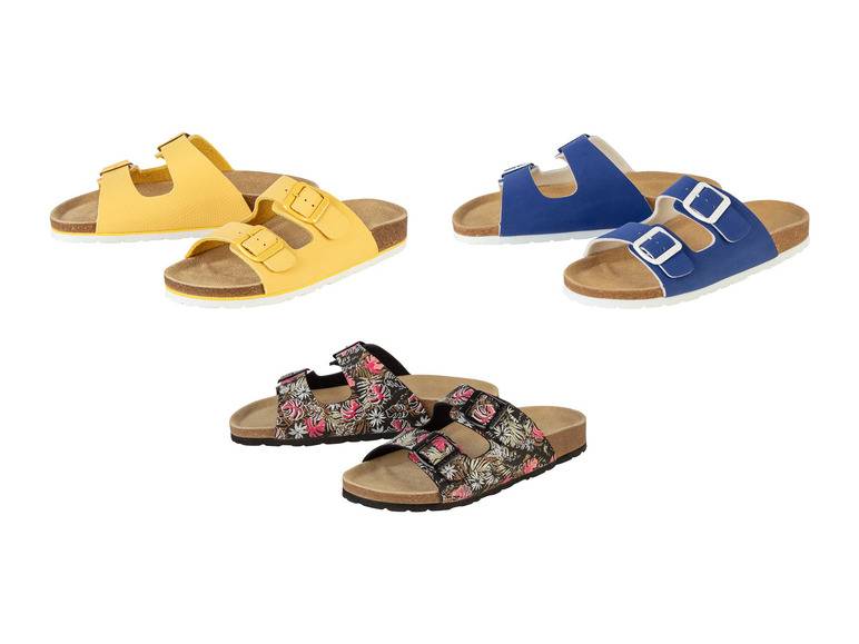 esmara® Damen Pantolette Tieffußbett mit verstellbaren Schnallen