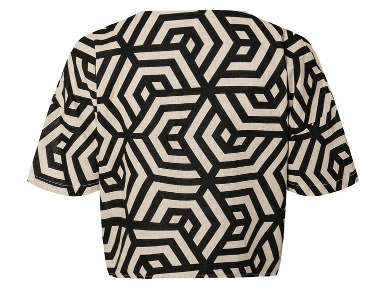 esmara® Damen Leinenbluse, leger geschnitten Saisonschlussverkauf