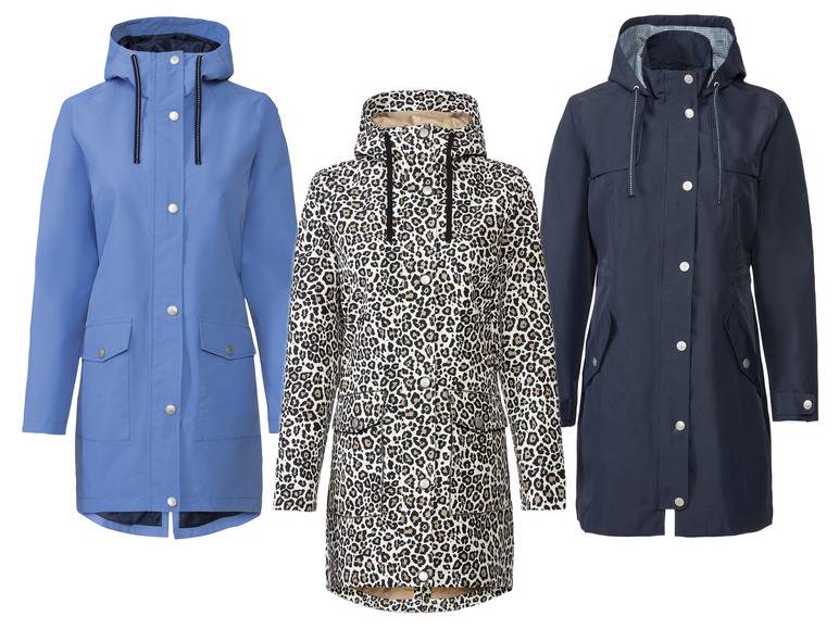 esmara® Damen Regentrenchcoat, wind- und wasserdicht
