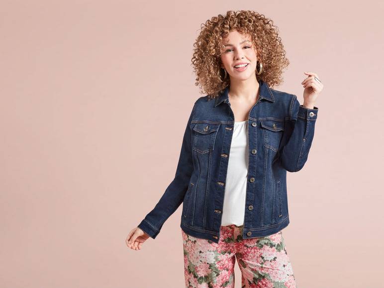 esmara® Damen Jeansjacke, leicht tailliert geschnitten Zeitlich begrenztes Angebot