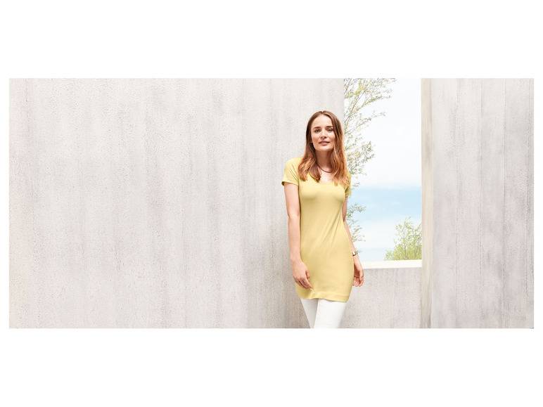 esmara® Damen Longshirt, figurbetont aus Stretchjersey Blitzangebot