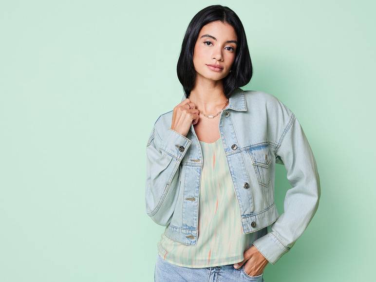 esmara® Damen Jeansjacke in Cropped-Länge Neuheiten