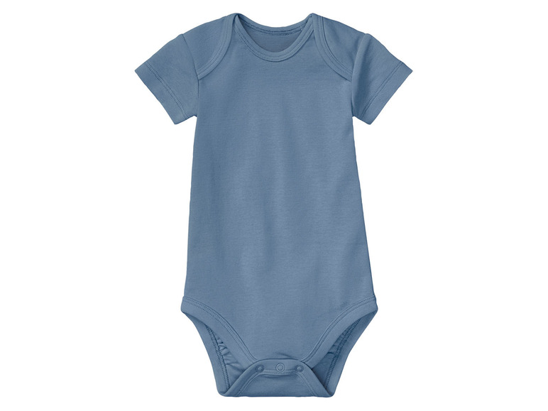 lupilu® Baby Bodies, 5 Stück, kurzarm, aus reiner Bio-Baumwolle Kauf eins, bekomm eins gratis