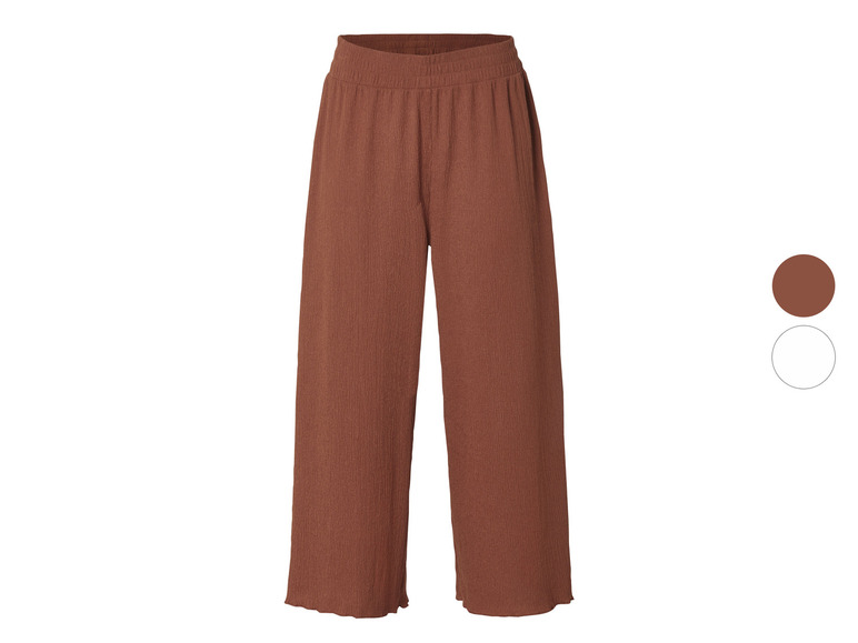 esmara® Damen Culotte in modischer Crinkle-Qualität Sonderangebot der Fabrik