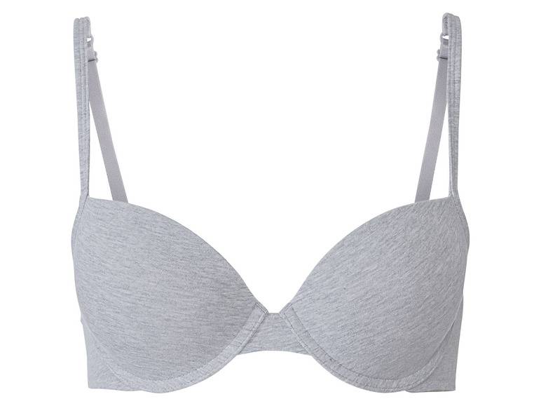 esmara® Damen Bügel BH, 2 Stück, mit hohem Baumwollanteil Nur noch ein Tag übrig