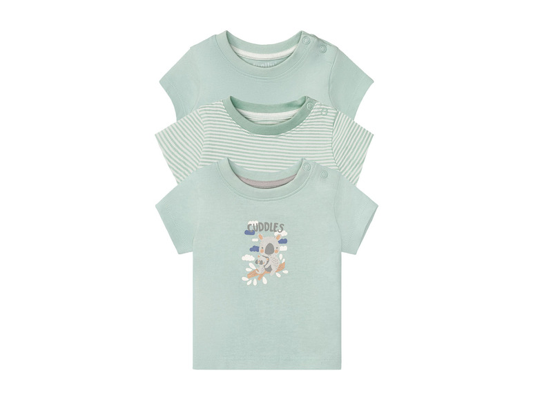 lupilu® Baby T-Shirt, 3 Stück, mit Bio-Baumwolle im Angebot