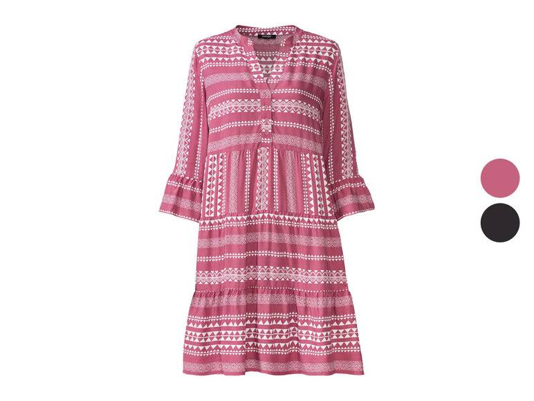 esmara® Damen Tunika Kleid, mit Volants am Ärmelabschluss