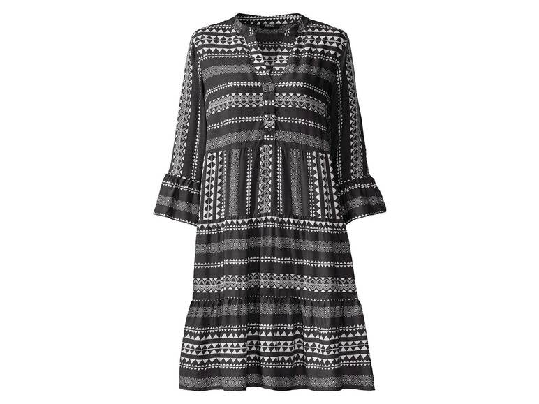 esmara® Damen Tunika Kleid, mit Volants am Ärmelabschluss Kostenloser Versand
