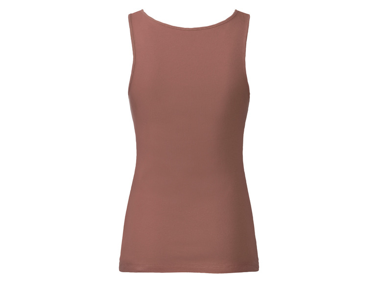 esmara® Damen Tops, 2 Stück, in anschmiegsamer Ripp-Qualität Versandkostenfrei