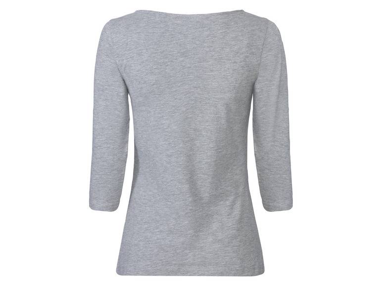 esmara® Damen Langarmshirts, 2 Stück, mit hohem Baumwollanteil Muttertagsangebot
